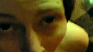 Slavegirl receives cumshot facial in bdsm scene