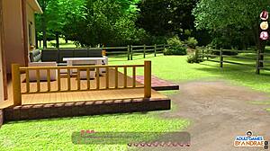 ep22 violet cums hard from clapping in hentai group. helping the hotties rocks!