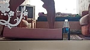 I, the Kazakh couple, make a home video