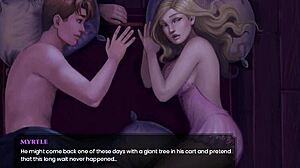 myrtle shows big boobs in lingerie