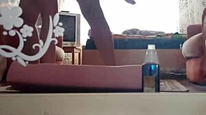 I, the Kazakh couple, make a home video