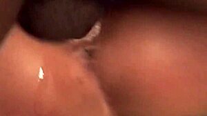 Busty Anna Nova sucking big black cock outdoors?