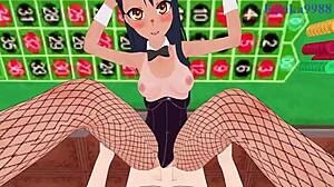 hayase nagatoro says 'don't toy with me' during intense sex in pov hentai.