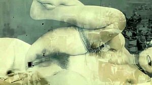 Vintage dark London vibes with double penetration in swinging sixties shadows.