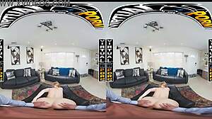 Busty blonde Blake Blossom blooms in virtual reality