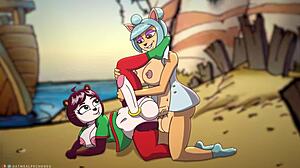 Megumi And Yaya Panda Share Emotional Ass Adventures