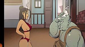 In HG Queens brothel, a girl creates her own brothel with fantasy elements