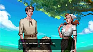 myrtle shows big boobs in lingerie