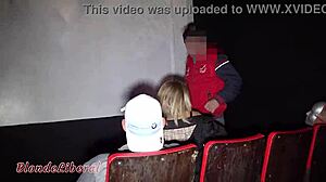 Трейлер моего первого гэнгбэнга в порно-кинотеатре! Столько парней кончают в рот! 😍