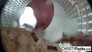 Hot Shower Fun With Christy Dahlia And Ivan