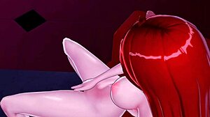 jessica rabbit fingers her pussy solo in hotel room orgasm