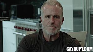 Eat my ass, dale savage! Eric charming bends over for monster cock