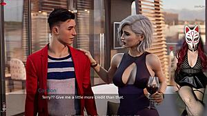 Ms Denvers dominates game with big Asian tits