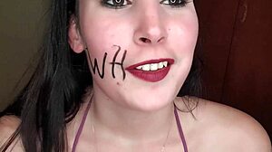 Degrading Teen Slut Eats Piss-Soaked Fruit in Shame