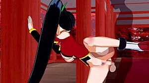 damn, this 3d hentai cartoon got me hooked with wild anime action!