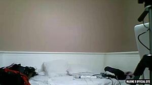 Busty Maxine X Goes Solo With Dildo Fucking Her Horny Big Clit Twat In Wild Screaming Session.