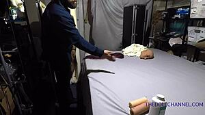 Uh I mean doll sex 101 like the bedside missionary position with this fuck doll's big tits...