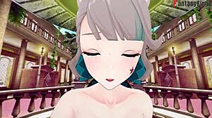 lynette sucks and bangs in genshin impact pov