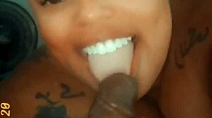 Sesso mattutino con BBW ebony tatuata - culo grasso sfondato forte all'alba