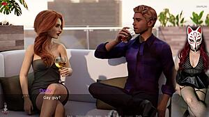 Ms Denvers dominates game with big Asian tits