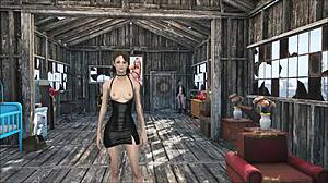 fallout 4 sexy at home with brunette skinny cute girl