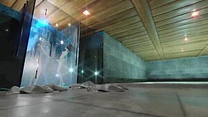 Wet 3D futa bitches bang near pool