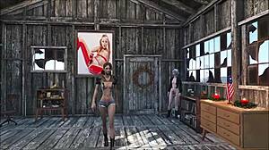 fallout 4 sexy at home with brunette skinny cute girl