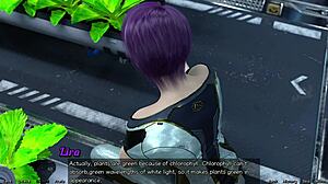 meeting shy emo girl in space