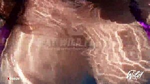 busty pinay, show your big tits in the pool.