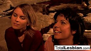 European Babes Engage in Fun Roleplay Threeway