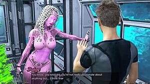 meeting shy emo girl in space