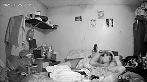 native american wife gives head in a narrative scene.