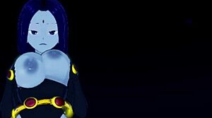 raven horny big thighs joi and facial in a dark forest - teen 18+ titans