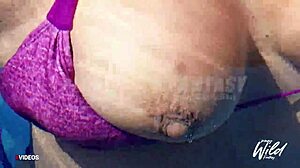 busty pinay, show your big tits in the pool.