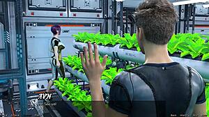 meeting shy emo girl in space