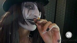 Exploring different goth smoking styles