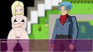 Android 18 Has Slutty Sex with Trunks Using Wet Deep Pussy in Dragon Ball XXX