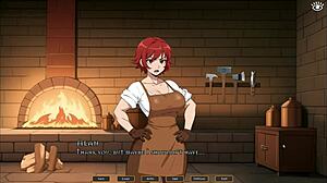 whoa, tomboy love in hot forge hentai game ep 5, risky outdoor doggystyle! 🔥