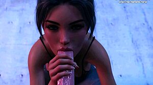 Two 18yo sluts share cock in public threesome