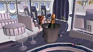 Animated 3D Cartoon Of Beautiful Teen Girl Fingering Herself