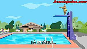 These Brazilian machos show off raw passion in anime gay club.