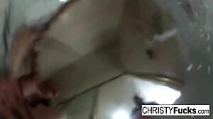 Sexy Christy Mack Bath Makeup Room BTS