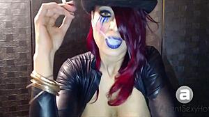 Exploring different goth smoking styles