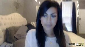 Oh wow, catch Briana Lee in her member show from April 08th 2015, showing off those natural tits in solo webcam fun