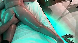 anal massage turns wild with intense FINGERING and cum