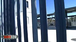 Hot Latina milf peeing on cock during wild outdoor banging!