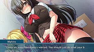 Queen of the otaku in a suggestive hentai game