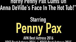 Penny Pax Climaxes on Anna Deville's Face