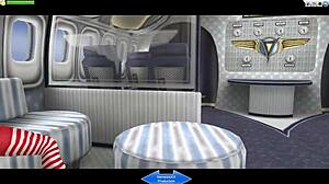 feeling aroused during 3d plane sex session with hentai cartoon.