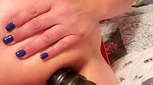 Ass plug getting worked hard in my big gaping hole. Loving this anal toy play!